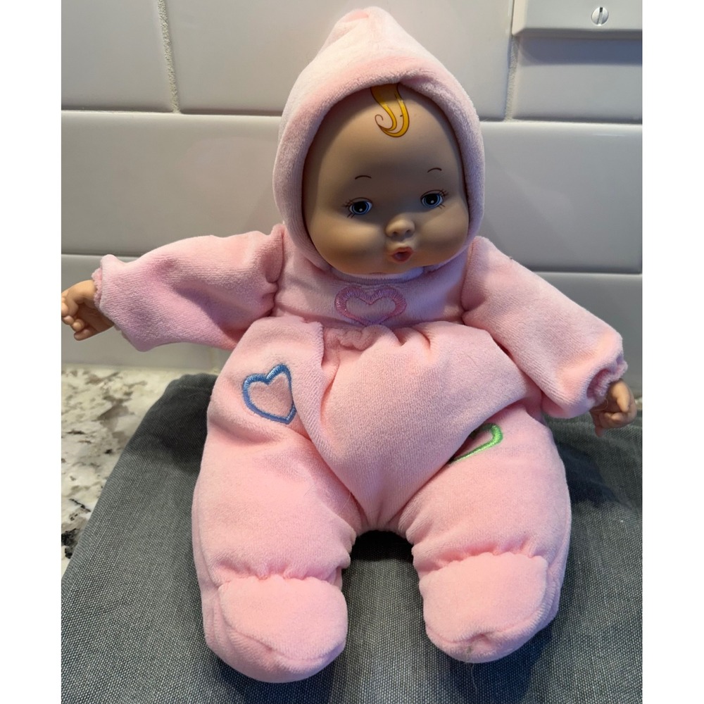 Madame Alexander Doll 2006 Pink Plush‎ Pajama Baby Doll Hooded Sleeper Toy
